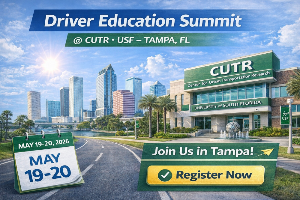 ADTSEA-FL to Host Driver Education Summit at USF/CUTR on May 19-20, 2026